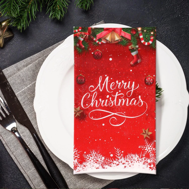 Christmas-Themed Party Paper Napkins