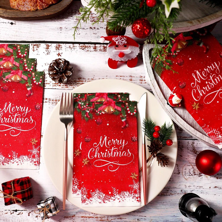 Christmas-Themed Party Paper Napkins