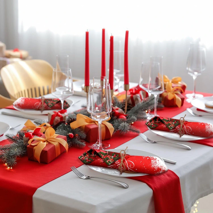 Christmas-Themed Party Paper Napkins